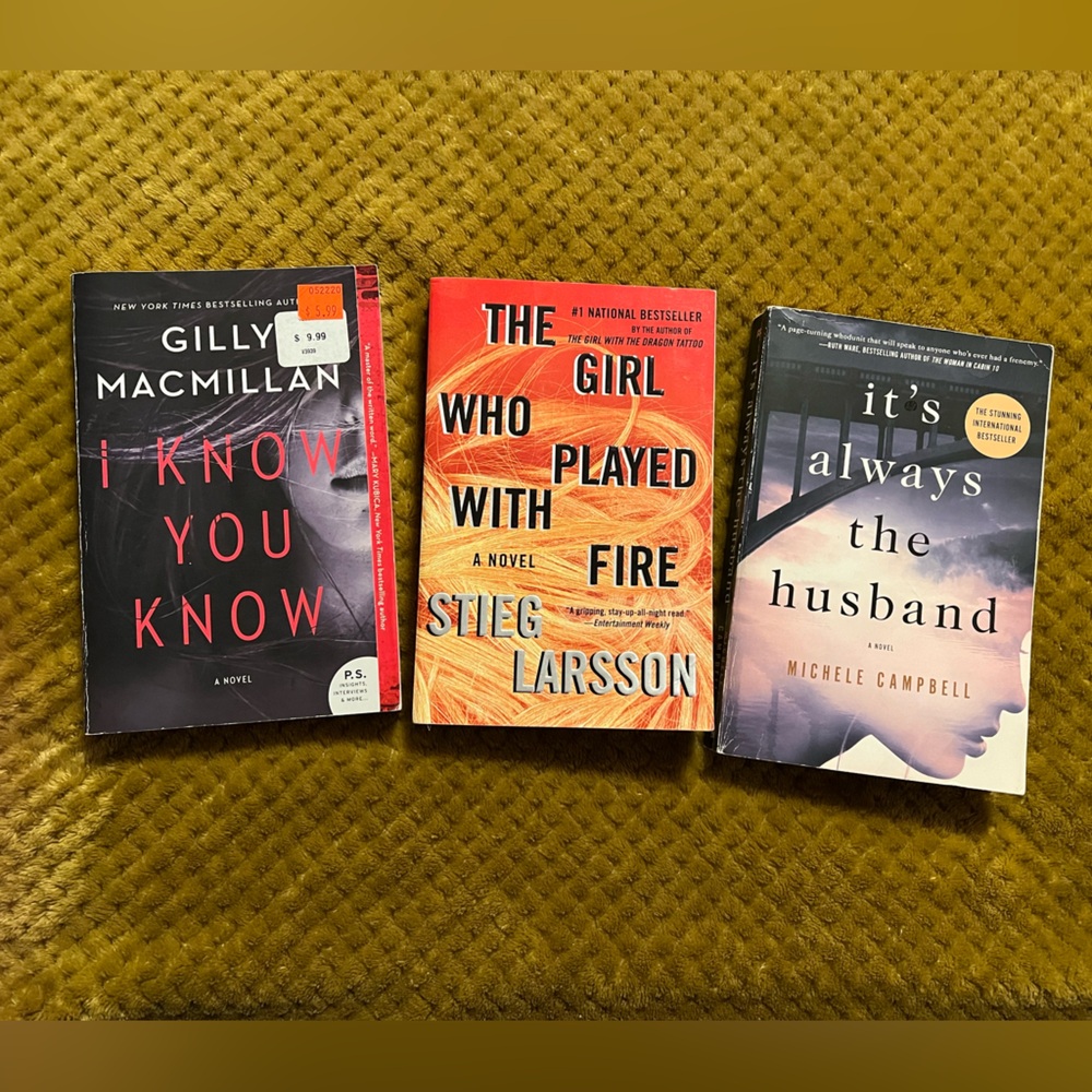 Thriller/Crime/Mystery books